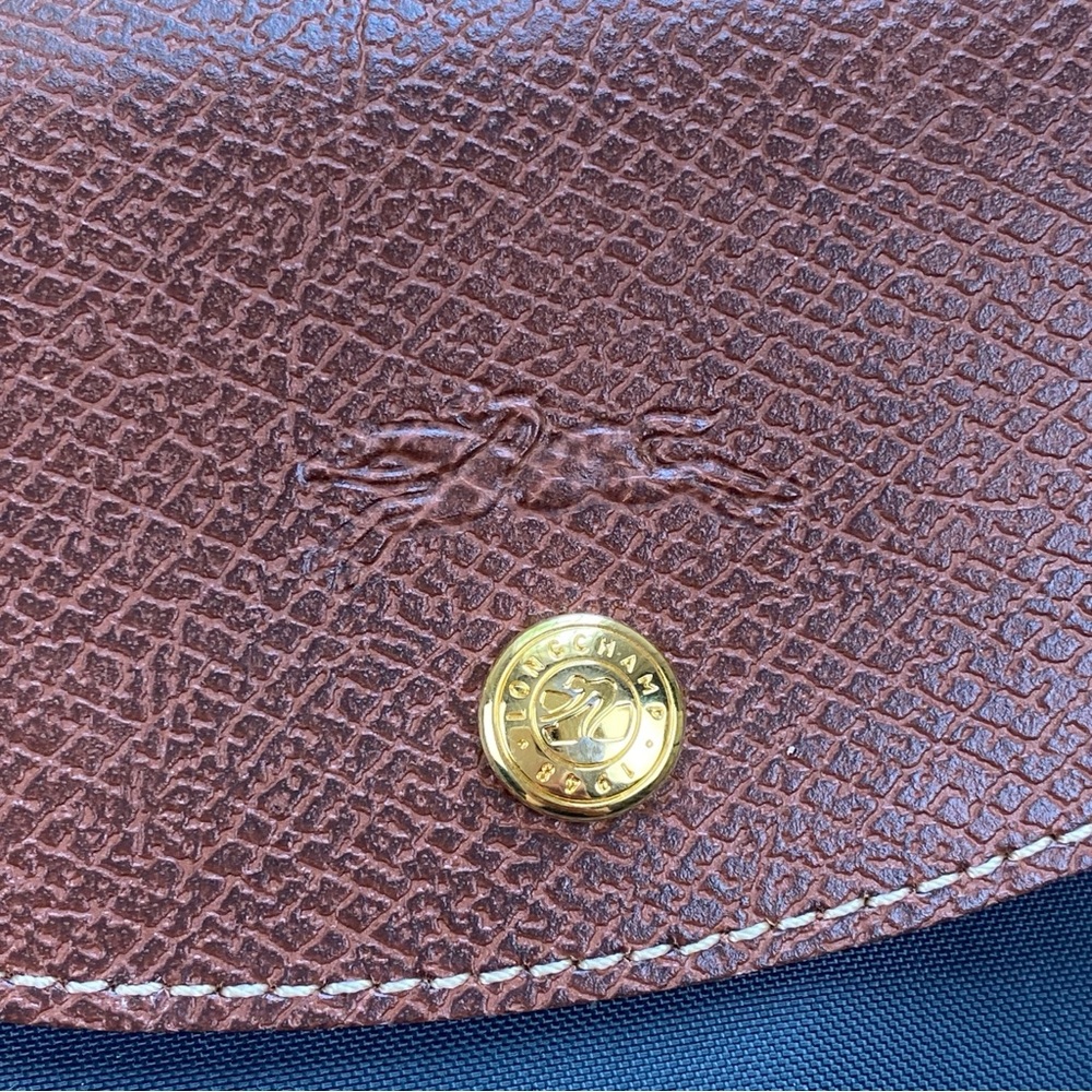 Longchamp gray and Brown Le Pliage Tote - Picture 2 of 11